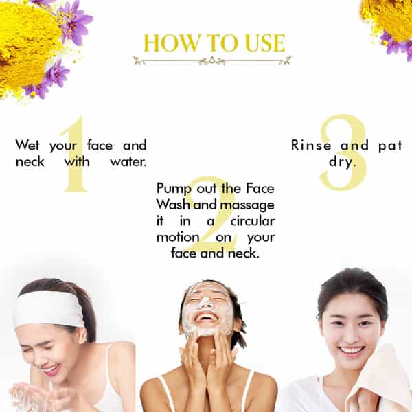 Tac - The Ayurveda Co.ubtan Foaming Face Wash With Saffron And Soapnut - 100 Ml