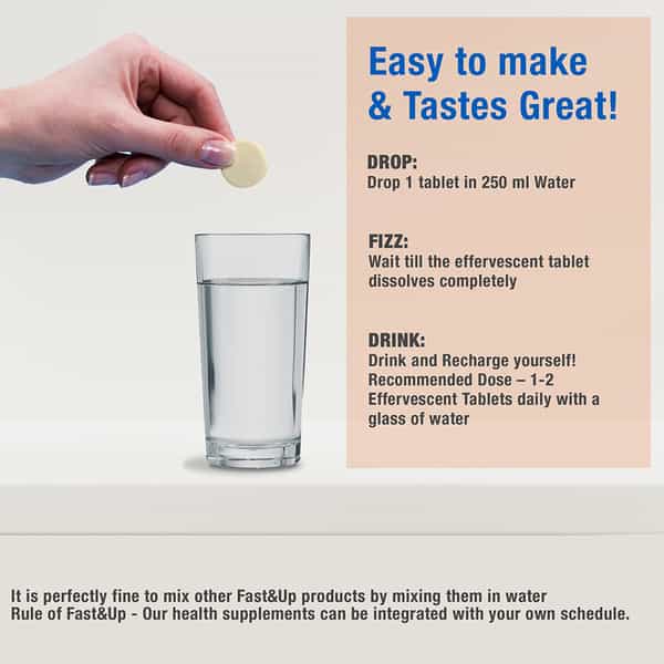 Fast&Up Reload O.r.s Electrolyte - Rehydration Zinc + D-Glucose - Orange - 20 Effervescent Tab