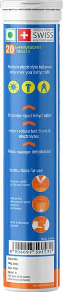 Fast&Up Reload O.r.s Electrolyte - Rehydration Zinc + D-Glucose - Orange - 20 Effervescent Tab