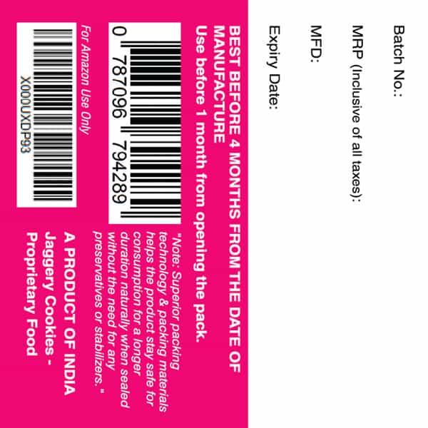 Early Foods Multi-Grain Millet Jaggery Cookies 150G