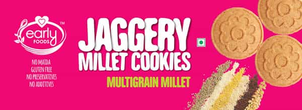 Early Foods Multi-Grain Millet Jaggery Cookies 150G