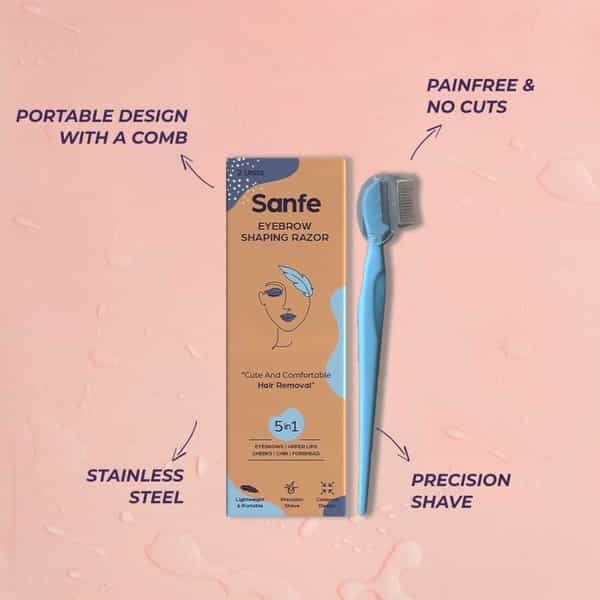 Sanfe Eyebrow Shaping Razor - Pack Of 2 For Groomed Eyebrows