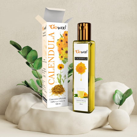 Pack Of 2 Rose Essential Oil & Calendula Carrier Oil - 100% Pure Natural & Undiluted