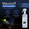 Maxisoft Blueberry Sanitizer Spray | Aloe Vera Neem & Vitamin E (500 Ml Pack Of 4)