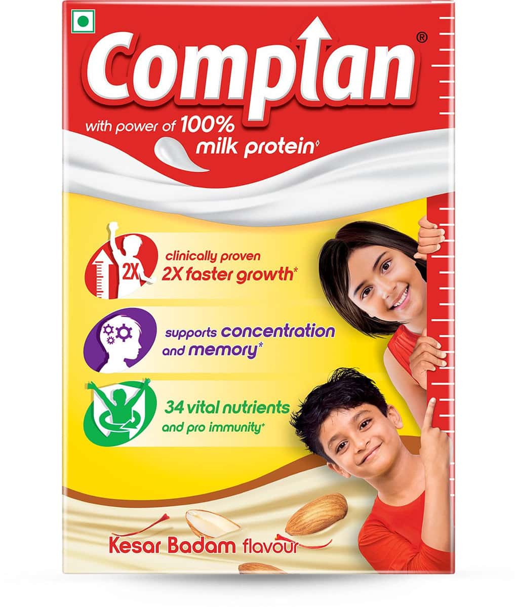 Complan Nutrition Drink Kesar Badam Flavour Box 500 Gm