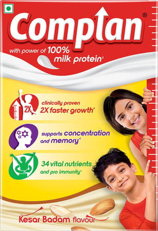 Complan Nutrition Drink Kesar Badam Flavour Box 500 Gm