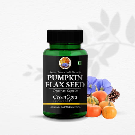 Greenopia Pumpkin And Flaxseed Oil 60 Liquid Filled Vegetarian Capsules