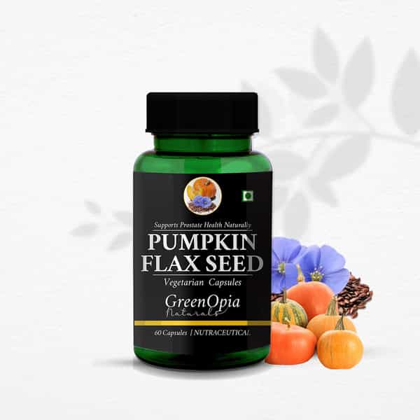 Greenopia Pumpkin And Flaxseed Oil 60 Liquid Filled Vegetarian Capsules