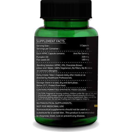 Greenopia Pumpkin And Flaxseed Oil 60 Liquid Filled Vegetarian Capsules