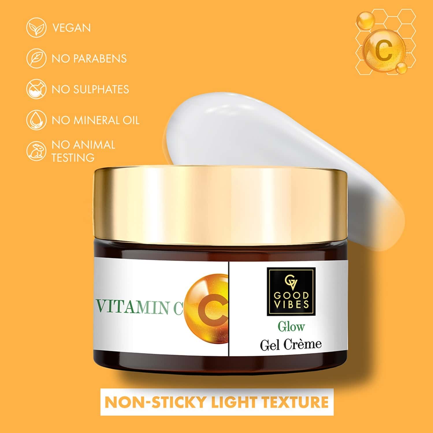 Buy GOOD VIBES VITAMIN C GLOW GEL CREME 50 GM Online & Get Upto 60 OFF at PharmEasy