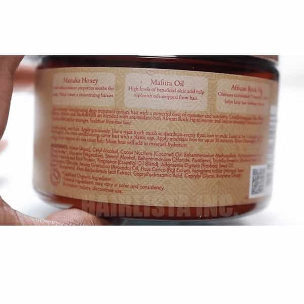 Shea Moisture Intensive Hydration Honey & Mafura Oil Masque For Dry Hair | 354Ml
