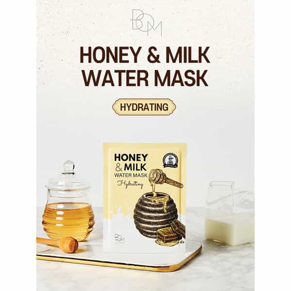 B.o.m Honey And Milk Water Mask - Hydrating - Pack Of 3