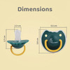 R For Rabbit Tusky Pacifier-L Green