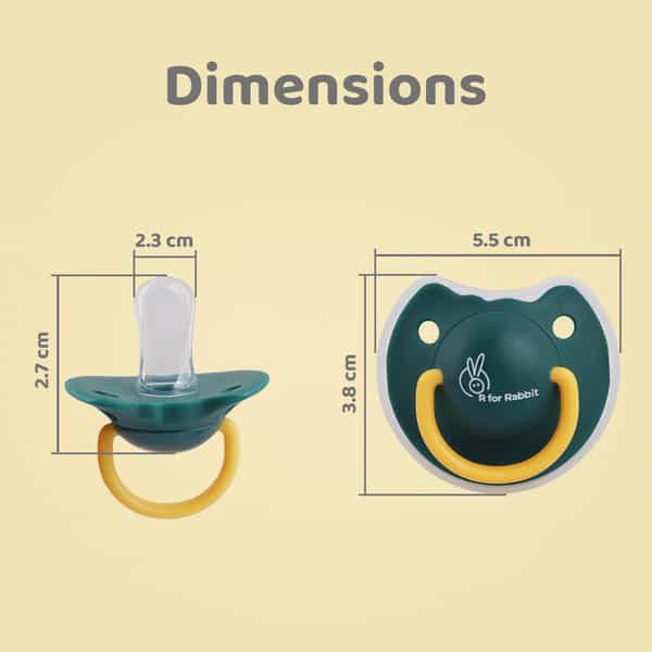 R For Rabbit Tusky Pacifier-L Green
