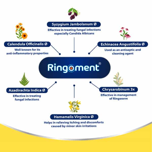 Medisynth Ringoment Cream | Anti Fungal Cream | B.no. 15 | 20Gm Pack Of 2