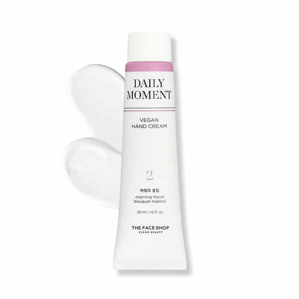 The Face Shop Non-Greasy Korean Vegan Hand Cream - Morning Florist With Hyaluronic Acid - 30Ml