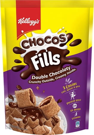 Kellogg's Chocos Fills Double Chocolaty 17og Pouch