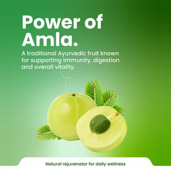 Green Milk Concepts Green Milk Amla | Supports Immunity | Digestion & Vitality | 30 Capsules