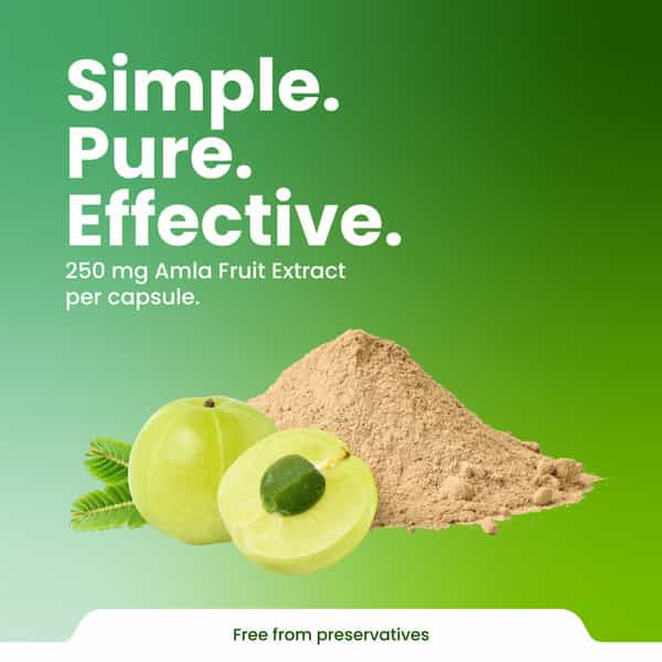 Green Milk Concepts Green Milk Amla | Supports Immunity | Digestion & Vitality | 30 Capsules