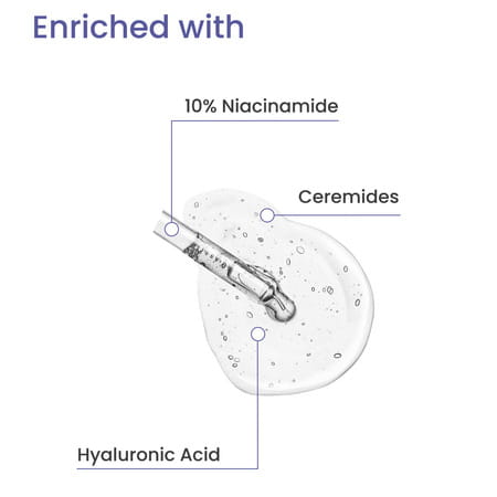 Earth Rhythm 10% Niacinamide - Barrier Support Serum Ceramide Complex & Hyaluronic Acid - 30 Ml