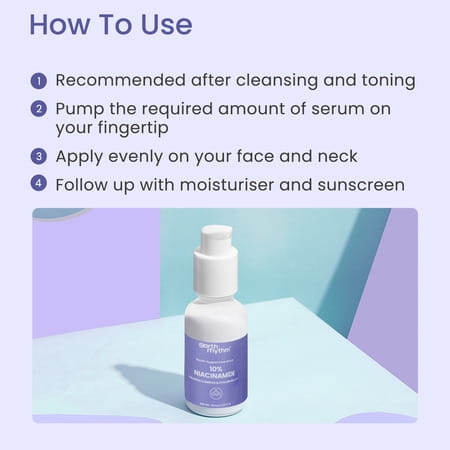 Earth Rhythm 10% Niacinamide - Barrier Support Serum Ceramide Complex & Hyaluronic Acid - 30 Ml