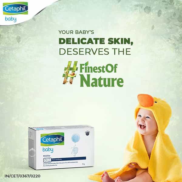 Cetaphil Baby Mild Bar For Face And Body-Pack Of 6 75G*6