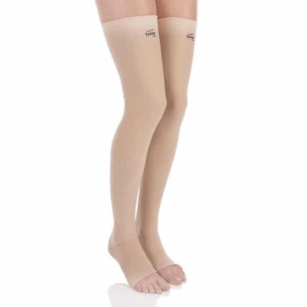 Tynor Medical Compression Stocking Thigh High Class 2 (Pair) Beige Small Pack Of 2