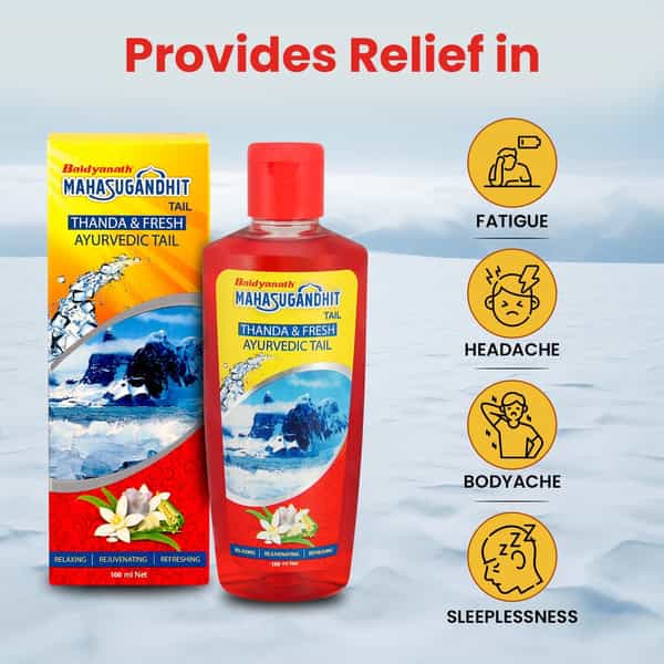 Baidyanath Ayurved Mahasugandhit Tail 100Ml | Sleep | Stress & Headache Relief