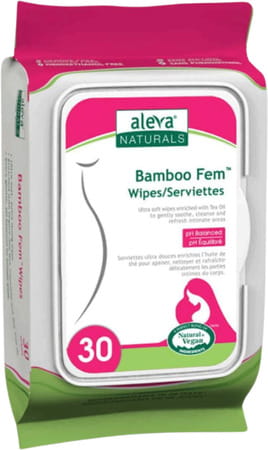 Aleva Naturals Bamboo Fem Wipes | 30 Counts