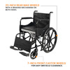 Arcatron Mobility 2In1 Foldable Wheelchair For Regular & Commode Use|Sturdy X-Frame, Rear Mag Wheels