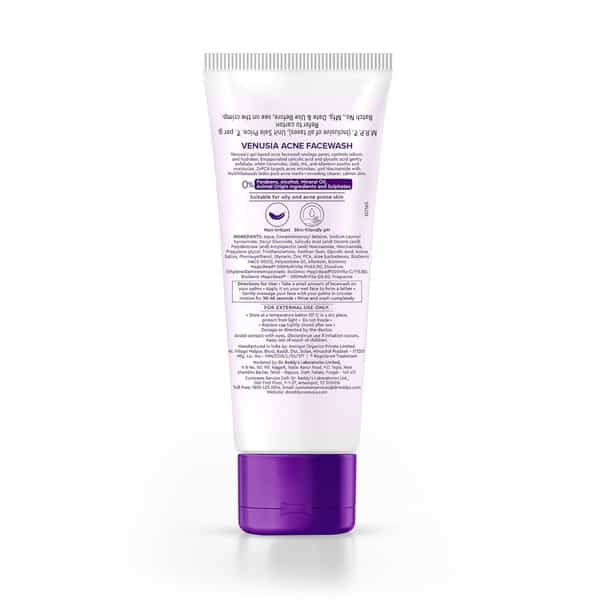 Venusia Acne Facewash For Oily & Acne-Prone Skin 75 Gm