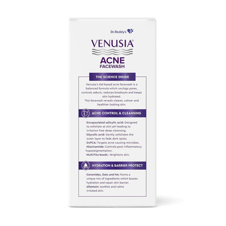 Venusia Acne Facewash For Oily & Acne-Prone Skin 75 Gm