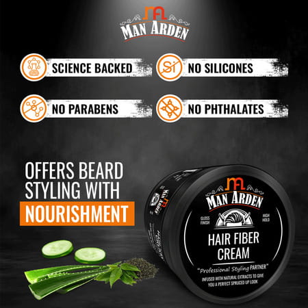 Man Arden Hair Fiber Cream Professional Styling For Hair Volume For Thin Hair -Control 50gm