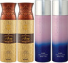 Ajmal 2 Wisal Dhahab For Men And 2 Persuade For Men & Women Deodorants Each 200Ml Combo Pack Of 4