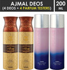 Ajmal 2 Wisal Dhahab For Men And 2 Persuade For Men & Women Deodorants Each 200Ml Combo Pack Of 4
