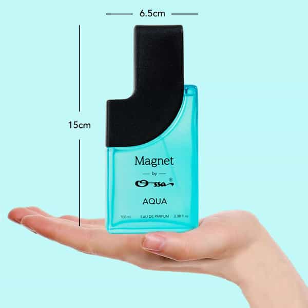 Ossa Magnet Aqua Eau De Parfum | Bergamot | Patchouli | Cedarwood | Sandalwood | Musk | Unisex 100Ml
