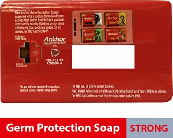 Anchor Germ Protection Soap (Strong) 125Gmx4