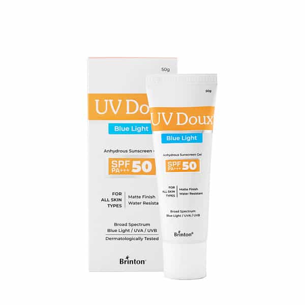 Brinton Uv Doux Blue Light Spf 50 Pa+++ For All Skin Types Sunscreen Gel 50Gm