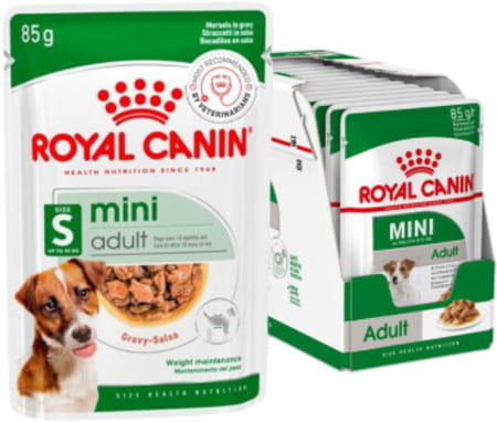 Royal Canin Mini Adult Dog Food | 85 Grams | Pack Of 12 Sachet | Supports Weight Management