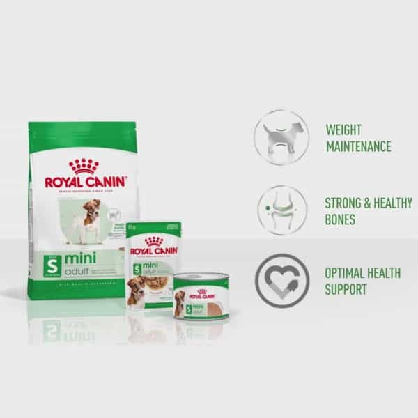 Royal Canin Mini Adult Dog Food | 85 Grams | Pack Of 12 Sachet | Supports Weight Management