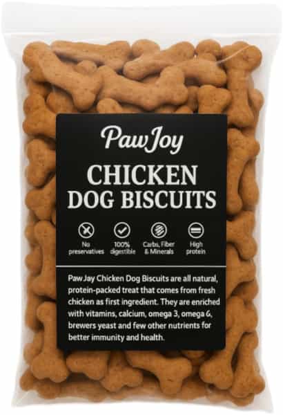 Paw Joy Pet Wipes (80 Pulls) + 3 Inch Dog Chew Bone 250Gms + Munchies 250 Gms + Dog Biscuit 500 Gm