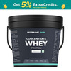 Nutrabay Pure 100% Whey Protein Concentrate Powder - Unflavored | 23.4G Protein | 5.3G Bcaa | 4 Kg