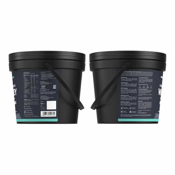 Nutrabay Pure 100% Whey Protein Concentrate Powder - Unflavored | 23.4G Protein | 5.3G Bcaa | 4 Kg