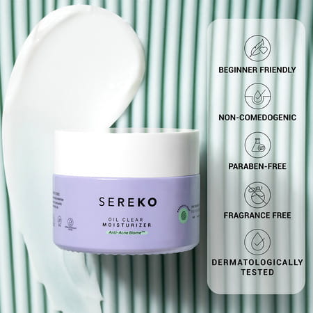 Sereko Oil Clear Face Moisturizer With Nmf For Oily & Acne-Prone Skin | Minimizes Pores 50 Ml