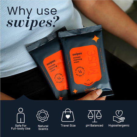 Mymuse Swipe For Women (40 Wipes) Pack Of 4 V'S