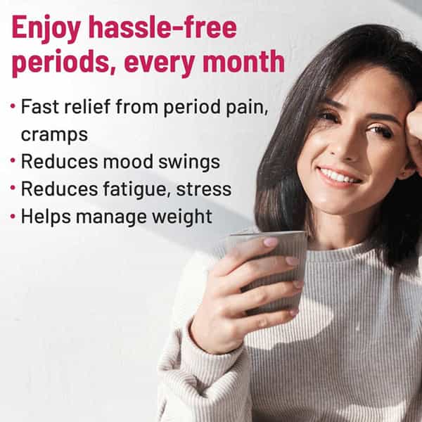 Gynovedapmscare Granules For Relief Fromcramps Mood Swings Headache Period Pain | 60 Sachet