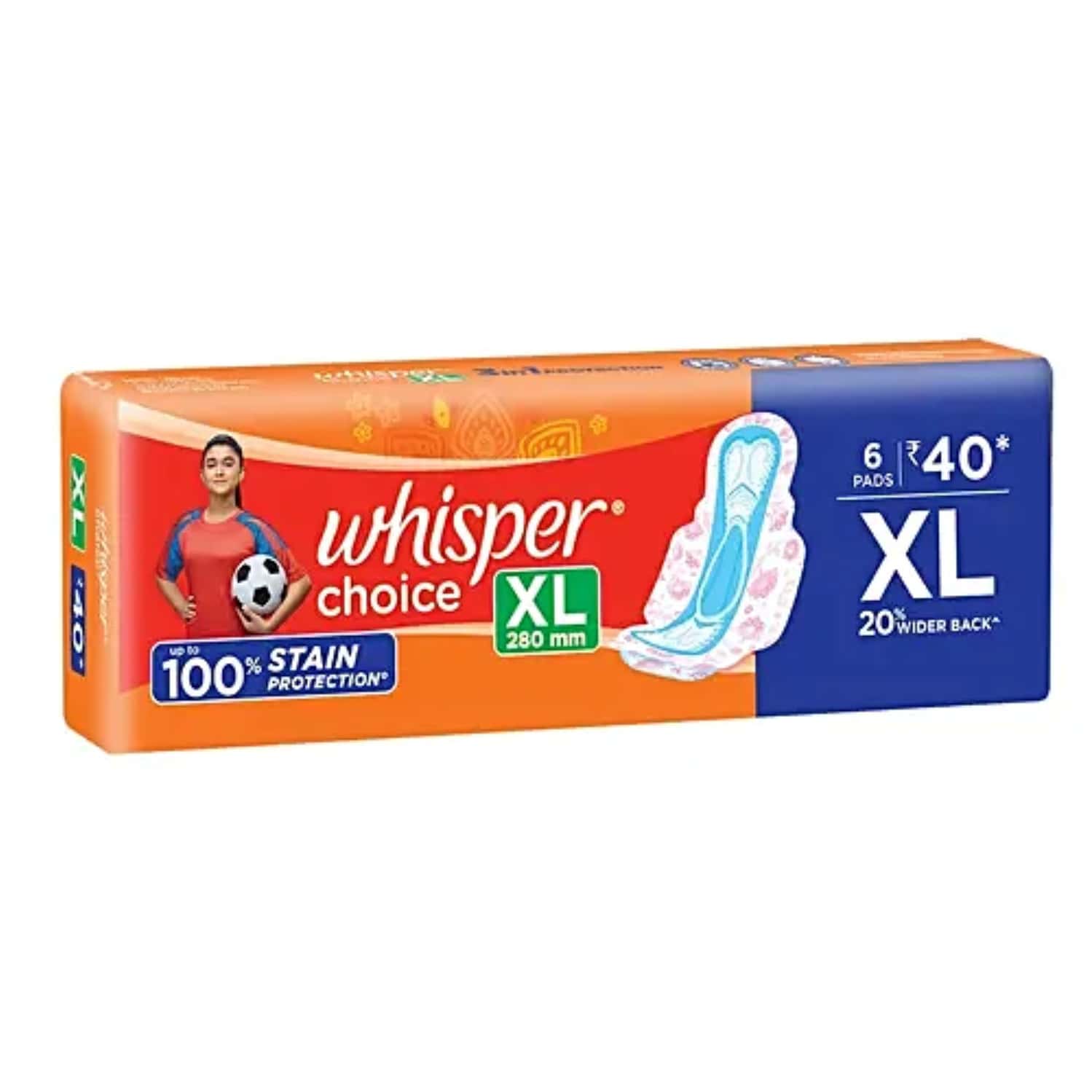 New Whisper Choice Ultra Xl (280mm) 6 Sanitary Pads