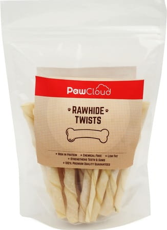 Pawcloud Rawhide Twists Spiral Dog Treat 250 Gm