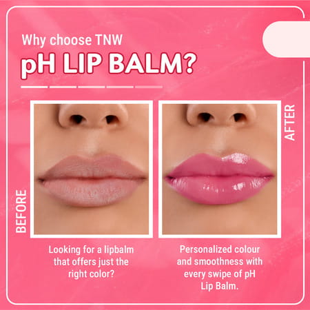 Tnw The Natural Wash Ph Lip Balm With Spf 50 | Hydrated | Plump Lips & Sun Protection 10 Gm