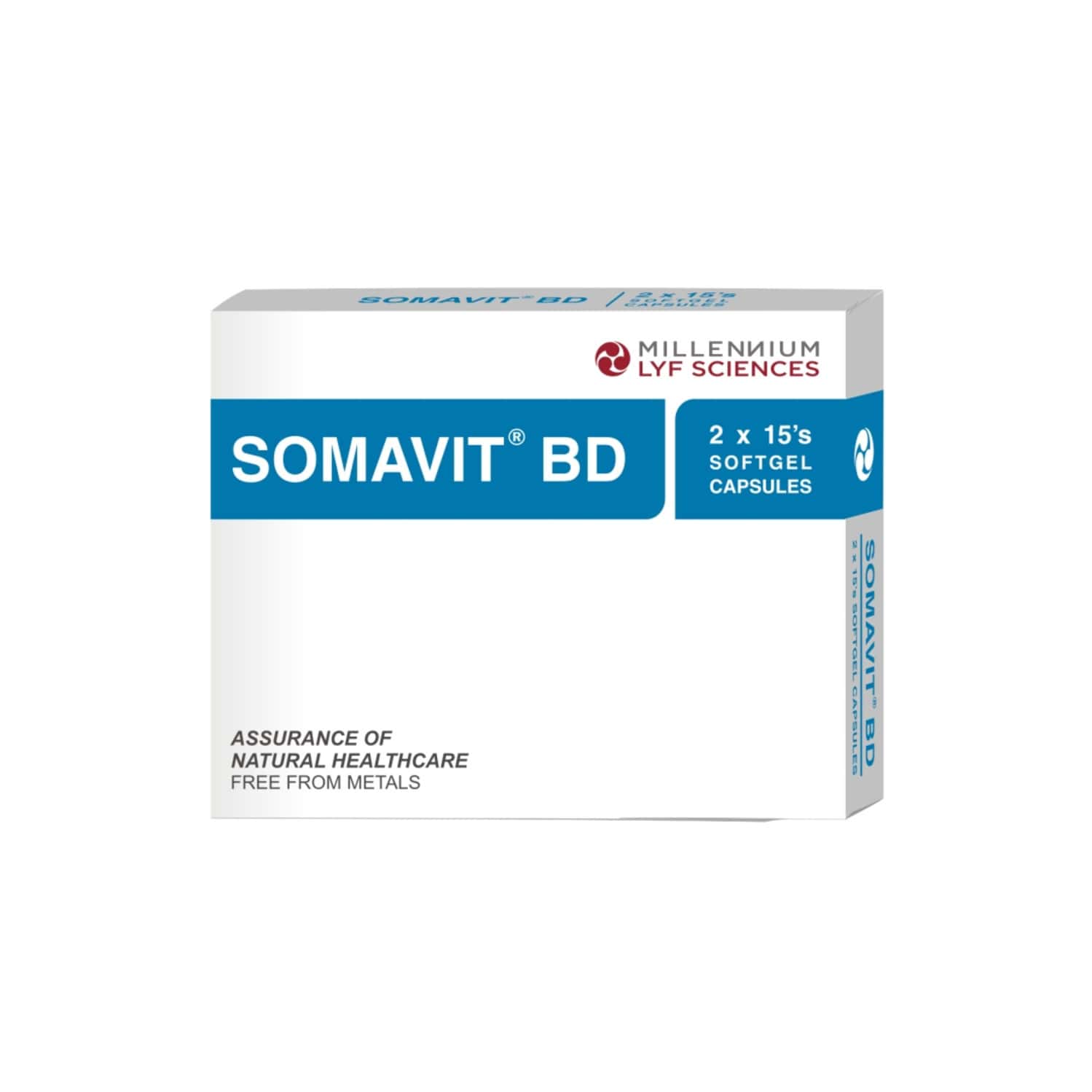 Somavit Bd Strip Of 15 Softgel Capsules (pack Of 2)